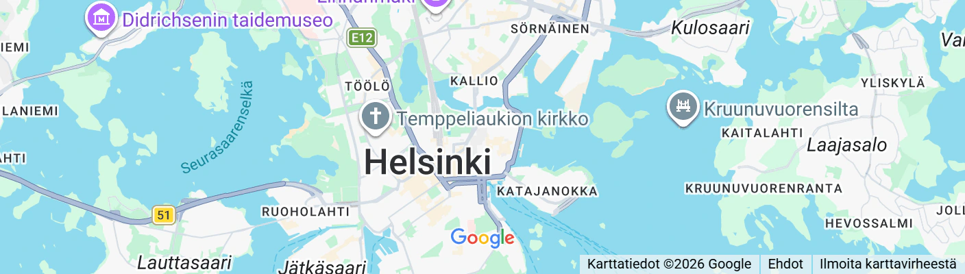 Karttakuva Helsingistä